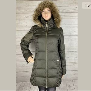 Kenneth Cole Reaction Green Down Filled Parka